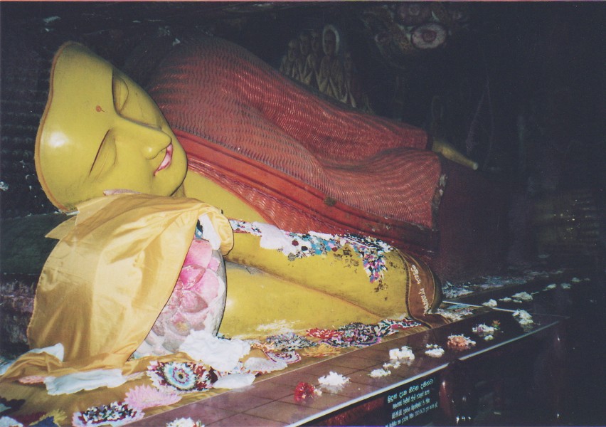 Buddha beim Eingang in das Nirvana