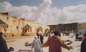 Platz in Meknès, dem marokkanischen Versailes