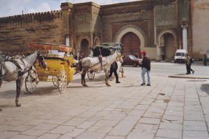 Platz in Meknès, dem marokkanischen Versailes